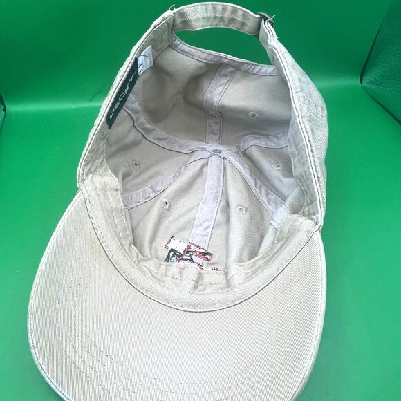 Decky Sprint Car Racing Hat Red Yellow Embroidered Dirt Track Cap Tan Dad Hat - Picture 7 of 11